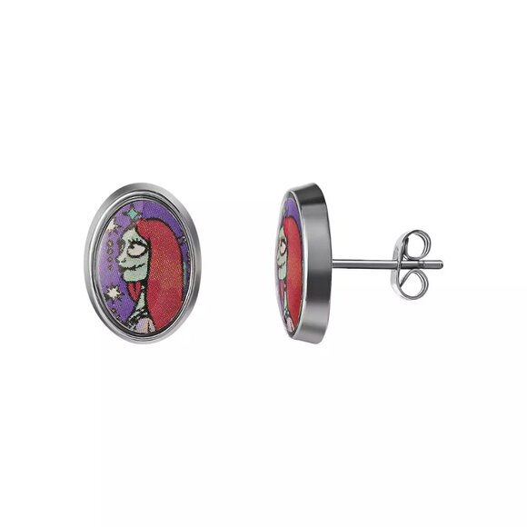 Nightmare Before Christmas Jack Pendant Necklace and Sally Stud Earring Set - Picture 5 of 6